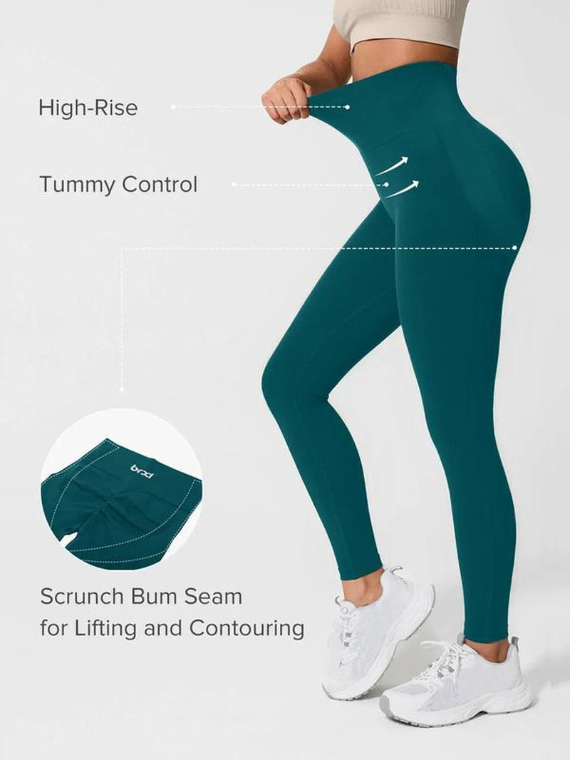 BRXL Scrunch Butt Lifting Tummy Control High Waist Workout Leggings for Women Seamless Compression Gym Yoga Pants 4 Way Stretch Squat Proof Non See through Moisture Wicking for Training Running-2