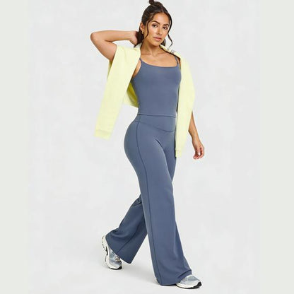 DENFY Softmotion Straight Leg Bottoms 31" Inseam Fitness Gymwear Women Workout Leggings Gym Sportswear Outdoor Sports Yoga Pants