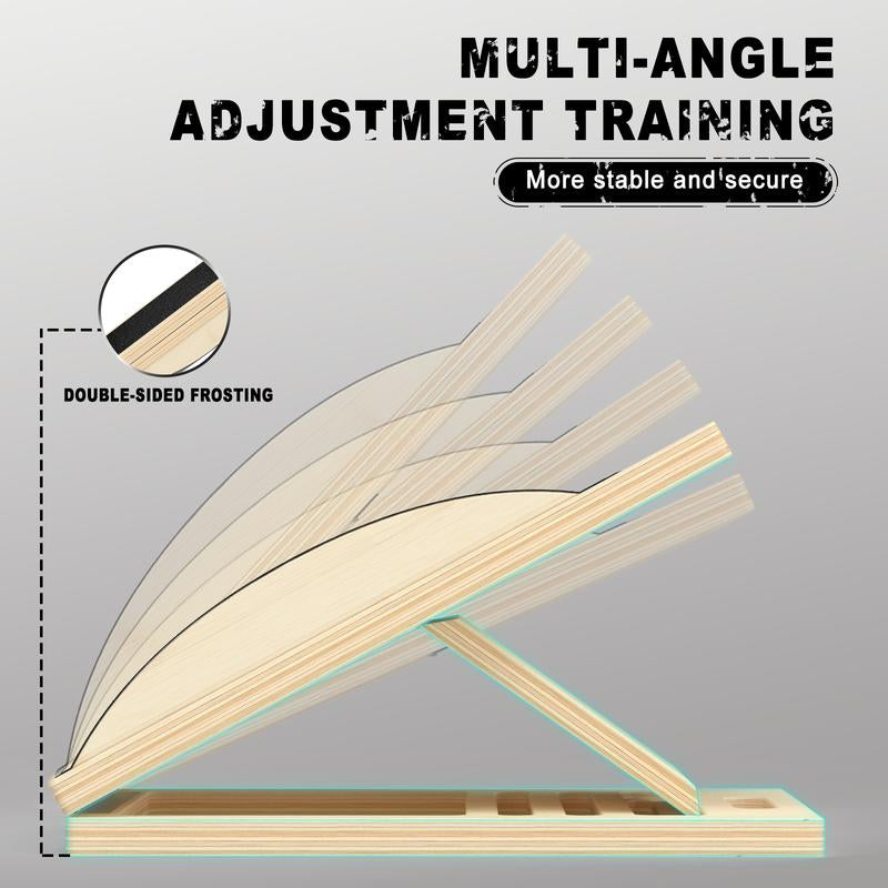 HOTWAVE Slant Board Balance Board, 2-In-1, Adjustable Portable Wooden Inclined Board, 330-Pound Weight Capacity, Suitable for Leg Exercises, Squats, and Calf Stretches in Physical Therapy