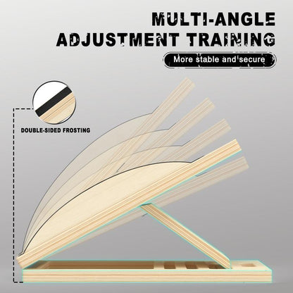 HOTWAVE Slant Board Balance Board, 2-In-1, Adjustable Portable Wooden Inclined Board, 330-Pound Weight Capacity, Suitable for Leg Exercises, Squats, and Calf Stretches in Physical Therapy