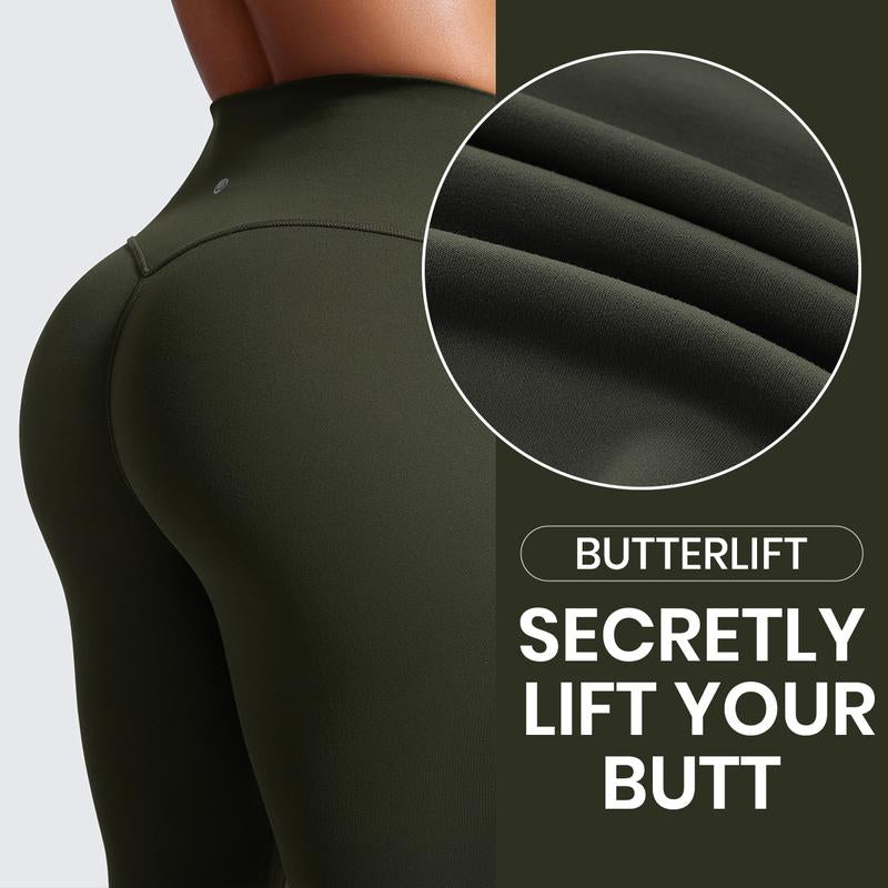CRZ YOGA Secretsculpt Womens Butterlift Scrunch Butt Workout Leggings 25" - No Front Seam High Waisted Yoga Pants Booty