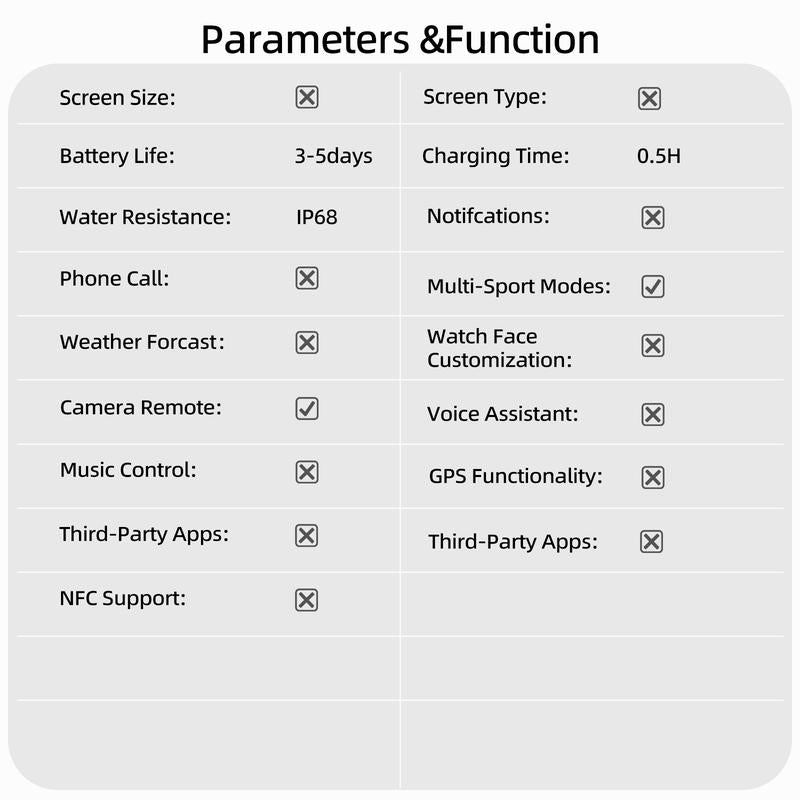 Smart Health Ring for Women Men Fitness Tracker with Heart Rate, Sleep Monitoring, Step Counting, IP68 Waterproof for Iphone and Android, No Subscription Fee