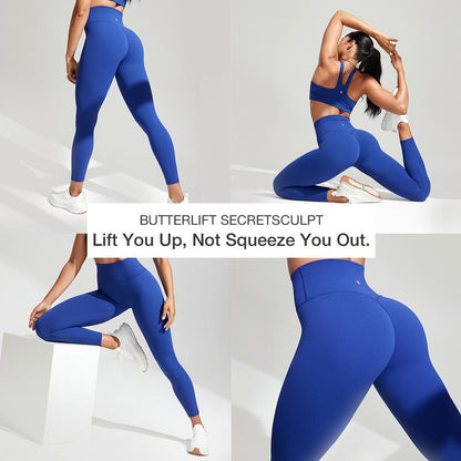 CRZ YOGA Secretsculpt Womens Butterlift Scrunch Butt Workout Leggings 25" - No Front Seam High Waisted Yoga Pants Booty